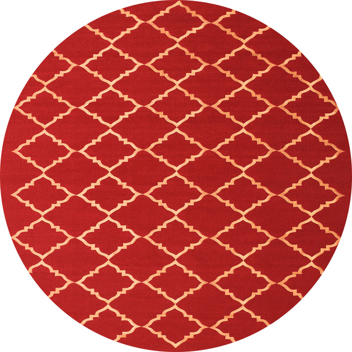Square Trellis Orange Modern Rug, con1054org