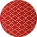 Square Trellis Orange Modern Rug, con1054org