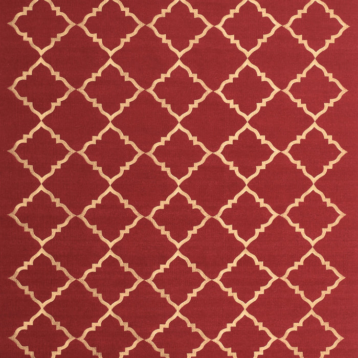 Machine Washable Trellis Brown Modern Rug, wshcon1054brn
