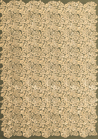 Abstract Brown Contemporary Rug, con1055brn