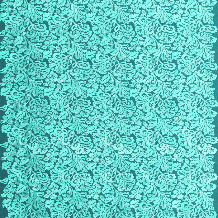 Machine Washable Abstract Turquoise Contemporary Area Rugs, wshcon1055turq