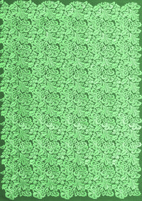 Abstract Emerald Green Contemporary Rug, con1055emgrn