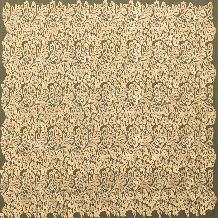 Square Abstract Brown Contemporary Rug, con1055brn