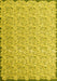 Machine Washable Abstract Yellow Contemporary Rug, wshcon1055yw