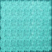 Square Machine Washable Abstract Turquoise Contemporary Area Rugs, wshcon1055turq