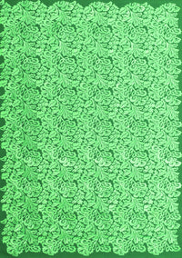 Abstract Green Contemporary Rug, con1055grn