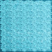 Square Abstract Light Blue Contemporary Rug, con1055lblu