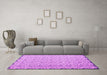 Machine Washable Abstract Pink Contemporary Rug in a Living Room, wshcon1055pnk