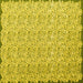 Square Machine Washable Abstract Yellow Contemporary Rug, wshcon1055yw