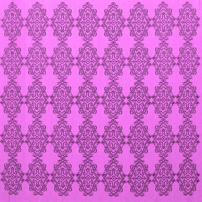 Square Abstract Pink Contemporary Rug, con1056pnk