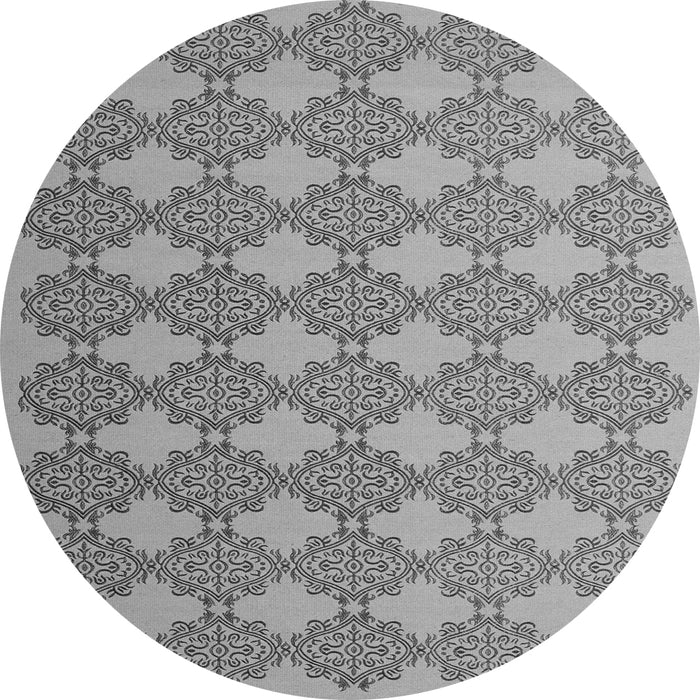 Square Abstract Gray Contemporary Rug, con1056gry