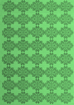 Abstract Emerald Green Contemporary Rug, con1056emgrn