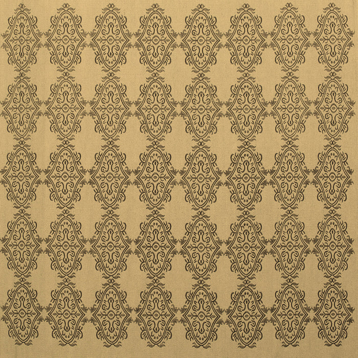 Square Machine Washable Abstract Brown Contemporary Rug, wshcon1056brn