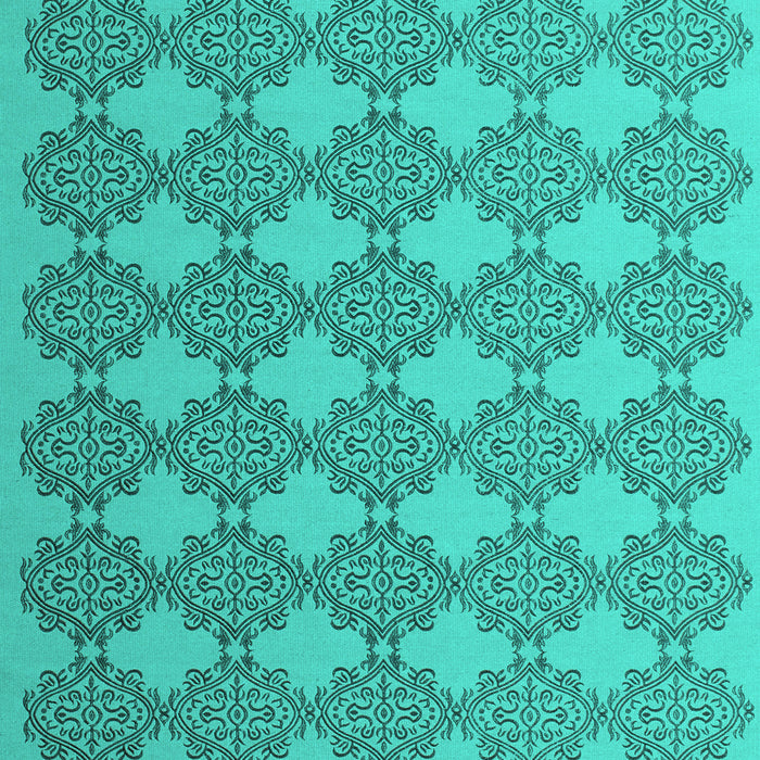 Machine Washable Abstract Turquoise Contemporary Area Rugs, wshcon1056turq