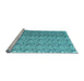 Sideview of Machine Washable Abstract Light Blue Contemporary Rug, wshcon1057lblu