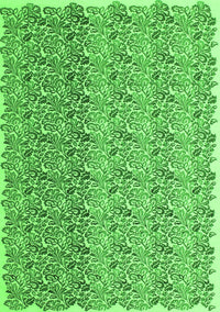 Abstract Green Contemporary Rug, con1057grn