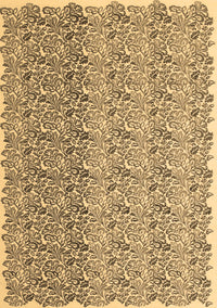 Abstract Brown Contemporary Rug, con1057brn