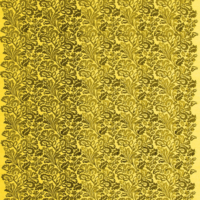 Abstract Yellow Contemporary Rug, con1057yw