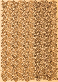 Abstract Orange Contemporary Rug, con1057org