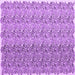 Square Abstract Purple Contemporary Rug, con1057pur