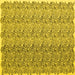 Square Abstract Yellow Contemporary Rug, con1057yw