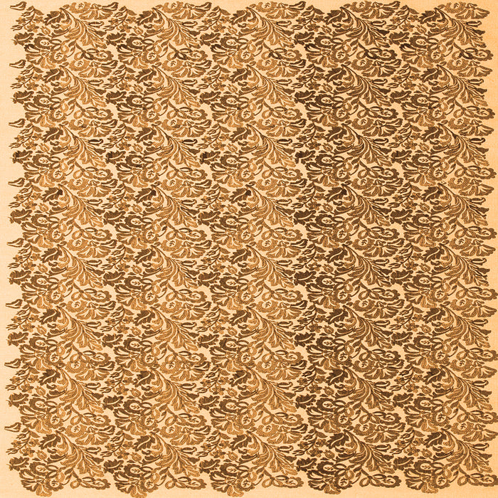 Serging Thickness of Abstract Orange Contemporary Rug, con1057org
