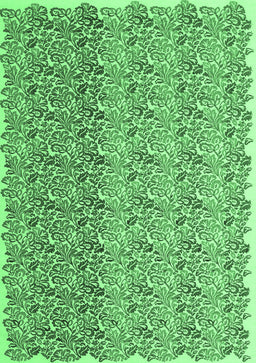 Abstract Emerald Green Contemporary Rug, con1057emgrn