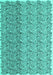 Machine Washable Abstract Turquoise Contemporary Area Rugs, wshcon1057turq
