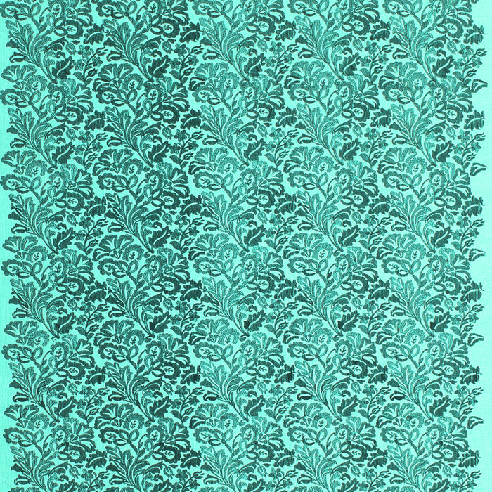 Abstract Turquoise Contemporary Rug, con1057turq