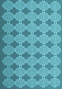 Abstract Light Blue Contemporary Rug, con1058lblu