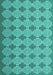 Machine Washable Abstract Turquoise Contemporary Area Rugs, wshcon1058turq