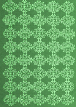 Abstract Emerald Green Contemporary Rug, con1058emgrn