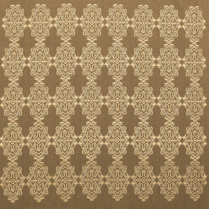 Square Abstract Brown Contemporary Rug, con1058brn