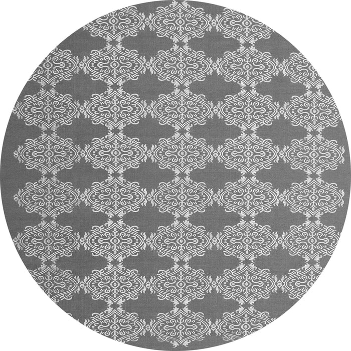 Square Abstract Gray Contemporary Rug, con1058gry