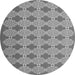 Machine Washable Abstract Gray Contemporary Rug, wshcon1058gry