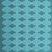 Square Abstract Light Blue Contemporary Rug, con1058lblu