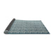 Thickness of Contemporary Light Steel Blue Modern Rug, con1059