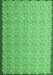 Machine Washable Abstract Emerald Green Contemporary Area Rugs, wshcon1059emgrn