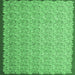 Square Abstract Emerald Green Contemporary Rug, con1059emgrn