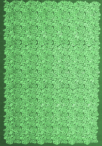 Abstract Emerald Green Contemporary Rug, con1059emgrn