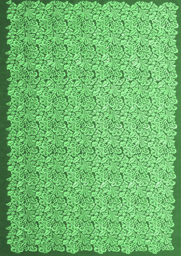 Abstract Emerald Green Contemporary Rug, con1059emgrn