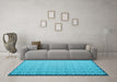 Machine Washable Abstract Light Blue Contemporary Rug in a Living Room, wshcon1059lblu