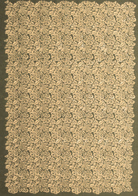 Abstract Brown Contemporary Rug, con1059brn