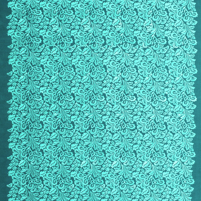 Machine Washable Abstract Turquoise Contemporary Area Rugs, wshcon1059turq