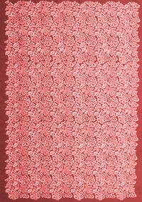 Abstract Red Contemporary Rug, con1059red