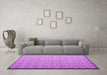 Machine Washable Abstract Pink Contemporary Rug in a Living Room, wshcon1059pnk