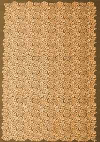 Abstract Orange Contemporary Rug, con1059org