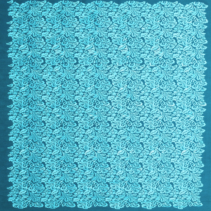 Square Abstract Light Blue Contemporary Rug, con1059lblu