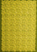 Machine Washable Abstract Yellow Contemporary Rug, wshcon1059yw