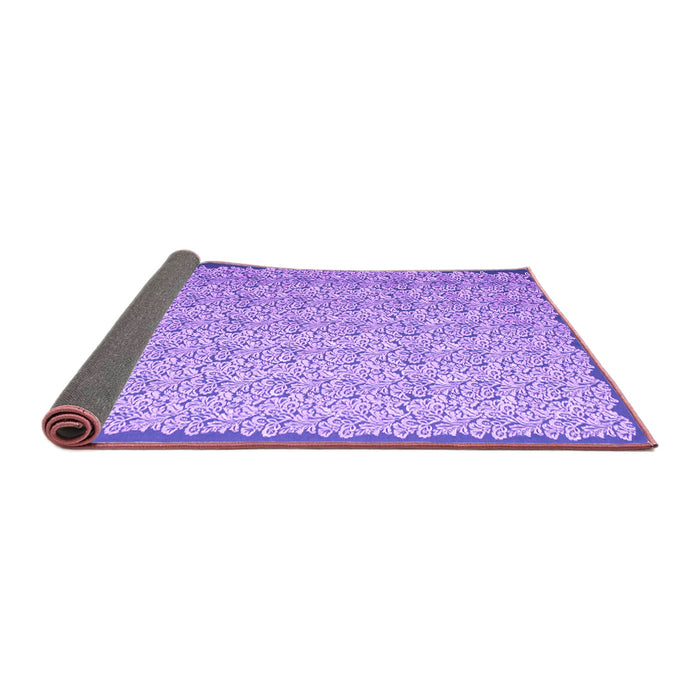 Sideview of Abstract Purple Contemporary Rug, con1059pur